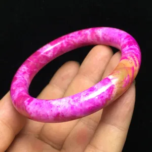 10% OFF- 59/60/61mm Certified Natural Lavender Jadeite Emerald A*Jade Handcarved Bangle S03