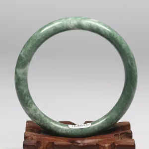 10% OFF- 62/63/64mm Certified Natural Emerald Guizhou Jade A HandCarved Lucky Round Bracelet Bangle K4845