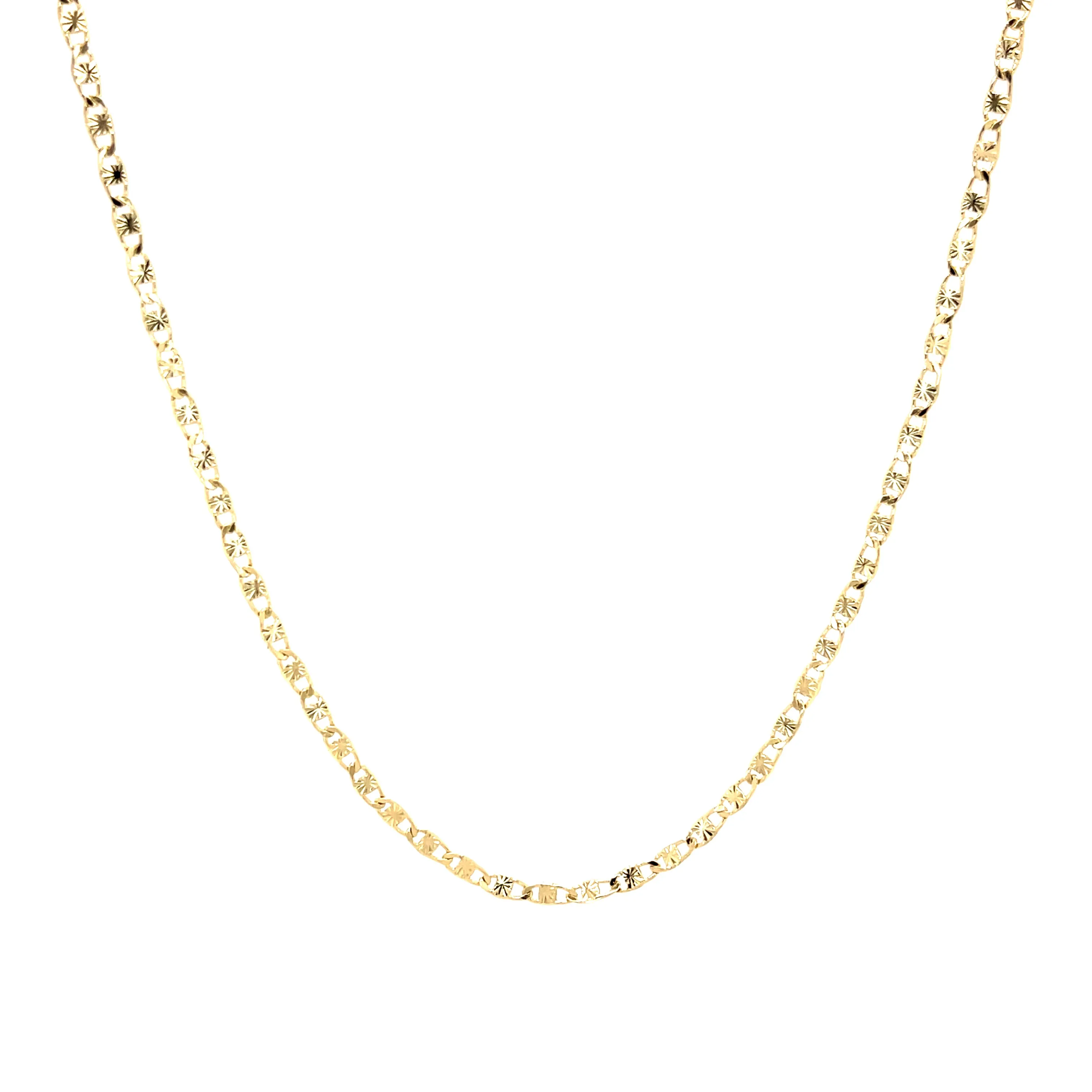 18 inch Necklace 2.5mm Mariner chain 14k Gold filled