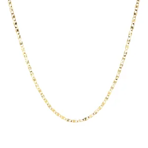 18 inch Necklace 2.5mm Mariner chain 14k Gold filled