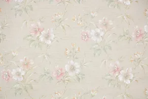 1980s Floral Vintage Wallpaper