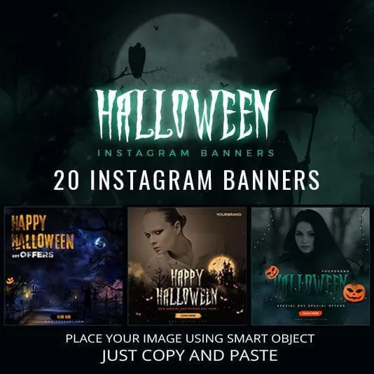 20 - Halloween Instagram Banners