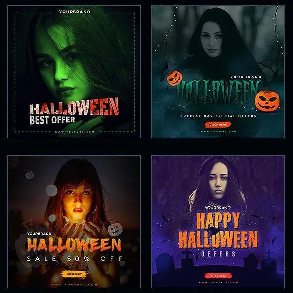 20 - Halloween Instagram Banners