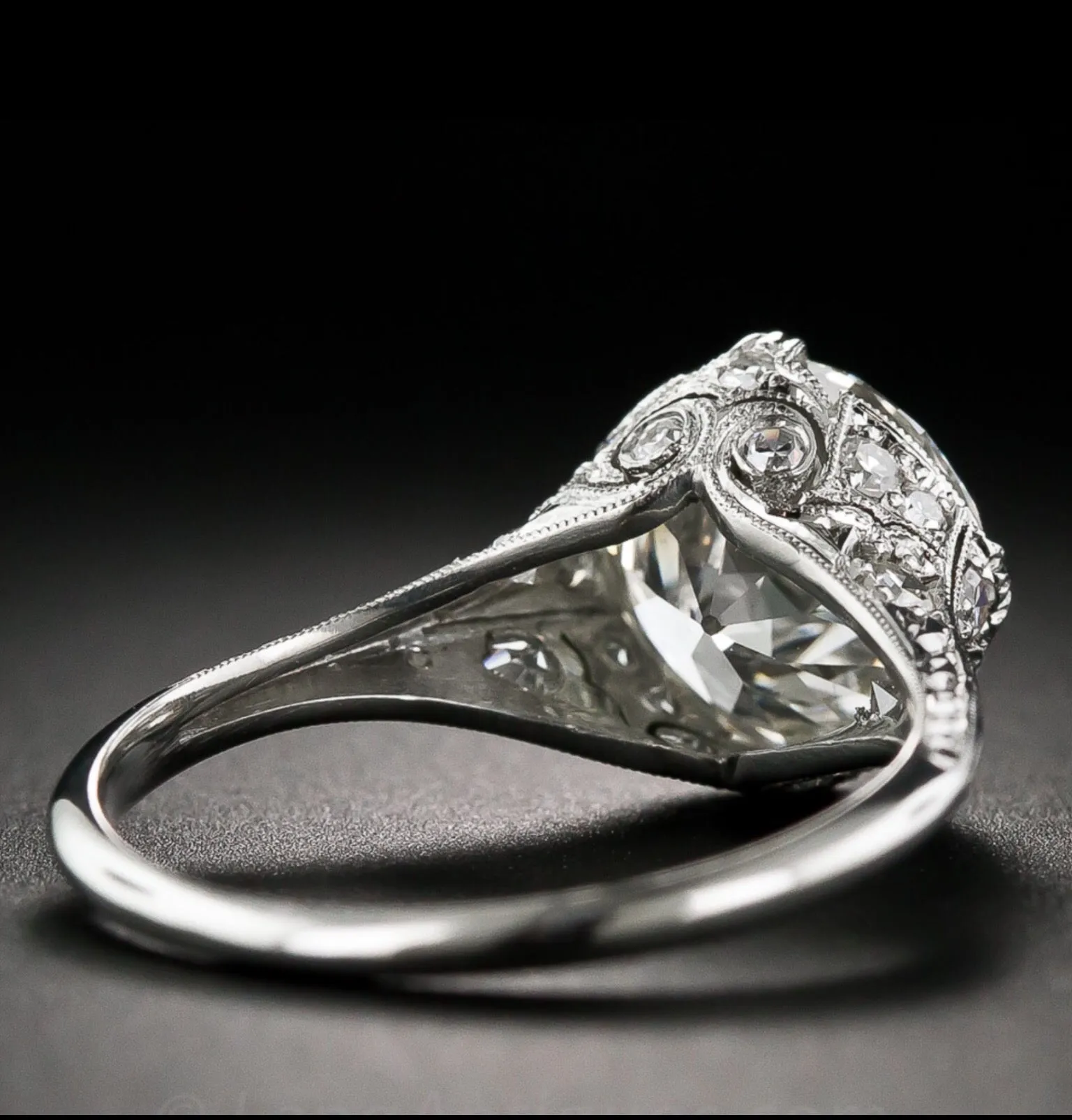 2.42 Ct. Edwardian Style Diamond Engagement Ring VS2