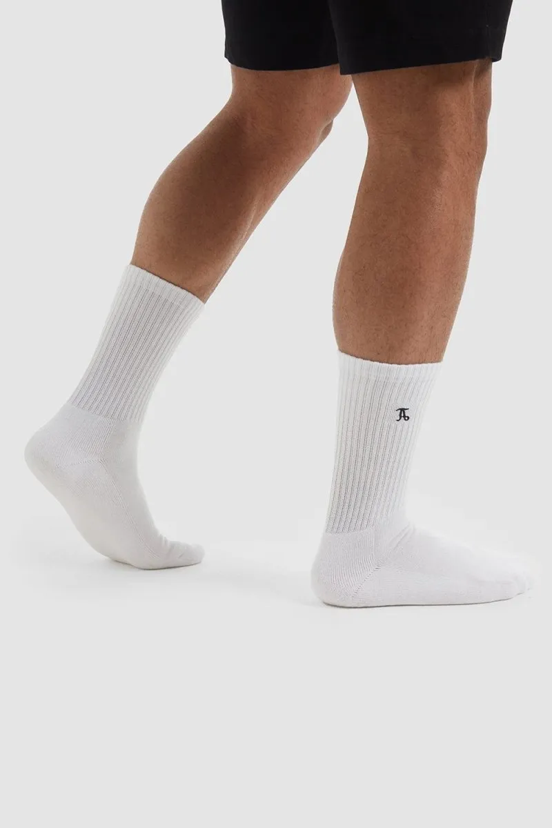 3 Pack Sports Socks in White