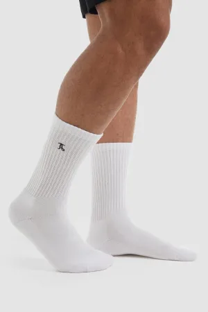 3 Pack Sports Socks in White
