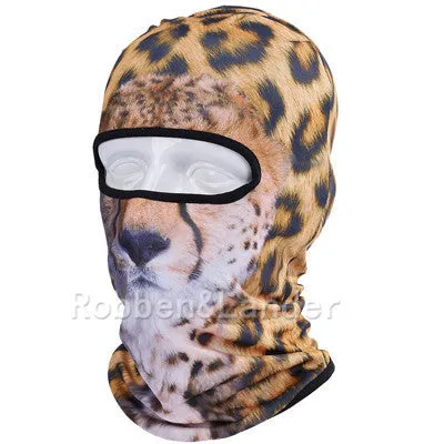 3D Cat Dog Animal Outdoor Motorcycle Skis Hats Balaclava Sports Cat Dog Full Mask