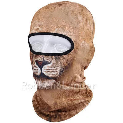3D Cat Dog Animal Outdoor Motorcycle Skis Hats Balaclava Sports Cat Dog Full Mask