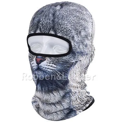 3D Cat Dog Animal Outdoor Motorcycle Skis Hats Balaclava Sports Cat Dog Full Mask