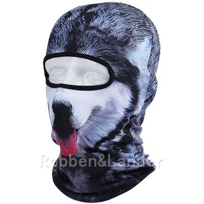 3D Cat Dog Animal Outdoor Motorcycle Skis Hats Balaclava Sports Cat Dog Full Mask