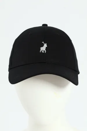 6 Panel Classic Peak Cap - Black