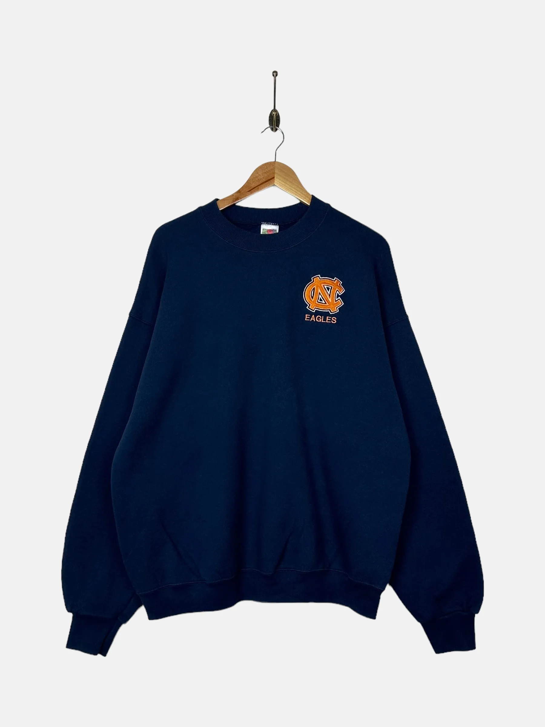 90's CN Eagles Embroidered Vintage Sweatshirt Size L-XL