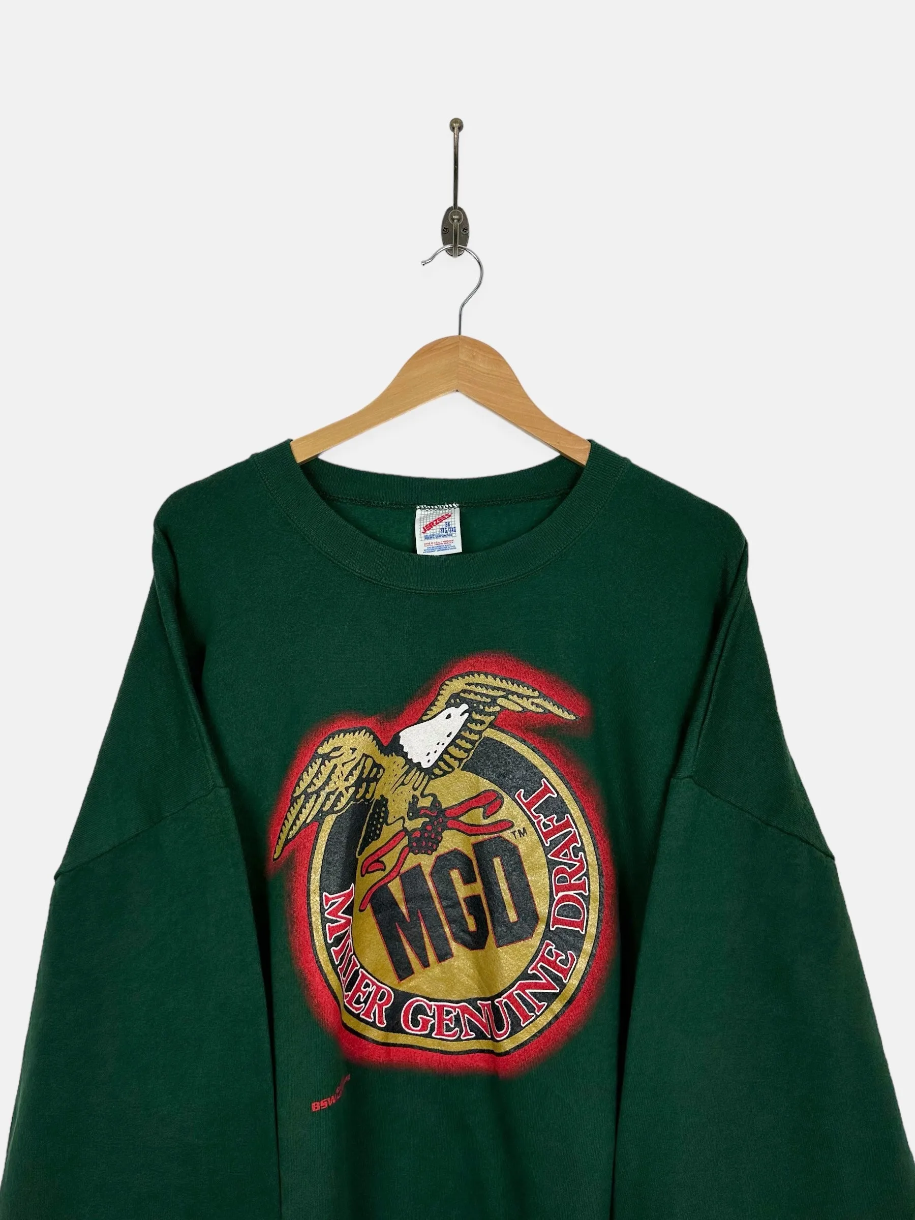 90's Miller Genuine Draft USA Made Vintage Sweatshirt Size XL-2XL