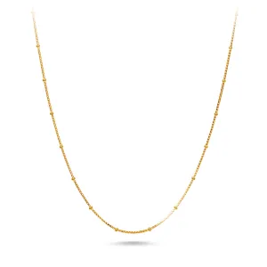 9ct Yellow Gold Box Chain Necklace 45cm