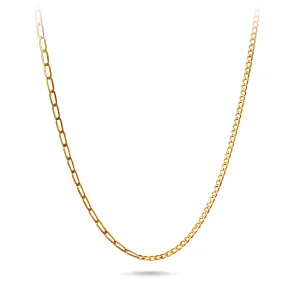 9ct Yellow Gold Split Chain Necklace 45cm