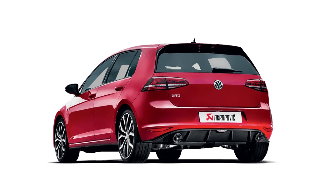 Akrapovic Golf GTI MK7 Evolution Exhaust System w/ Carbon Tail Pipe Set (Titanium)