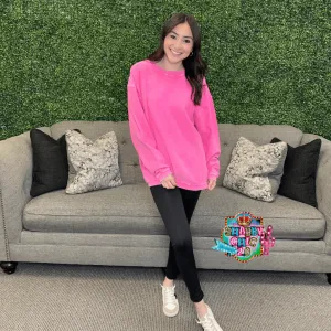 Alexis Corded Pullover Top -Pink