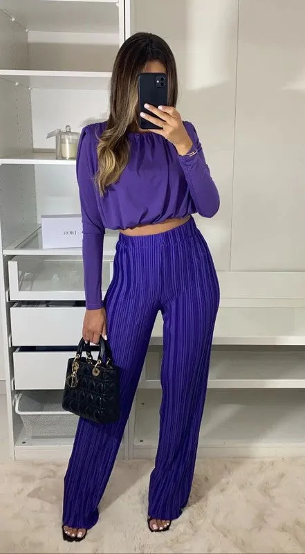All Dazzled Up- Two Piece Pant Set