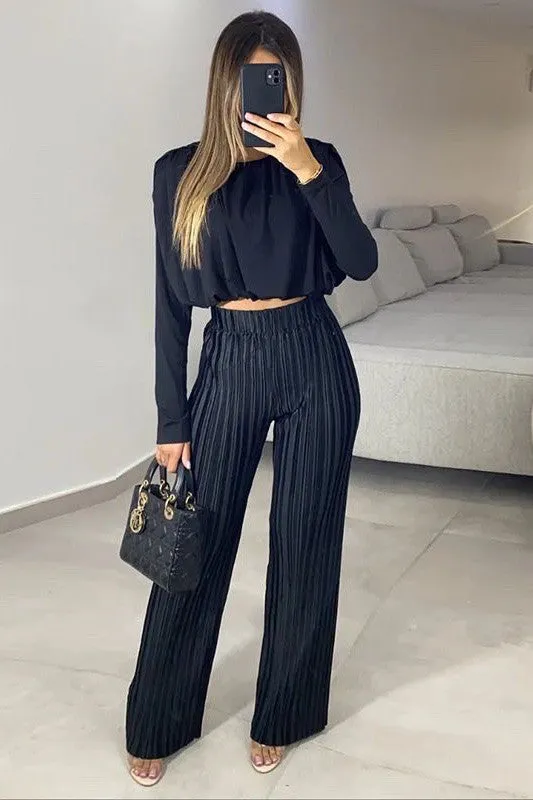 All Dazzled Up- Two Piece Pant Set