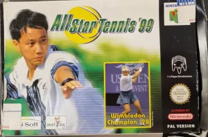 All Star Tennis '99 i æske (kosmetiske fejl)