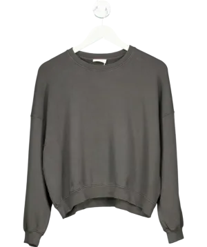 American Vintage Grey Hapylife Cotton Sweatshirt UK S