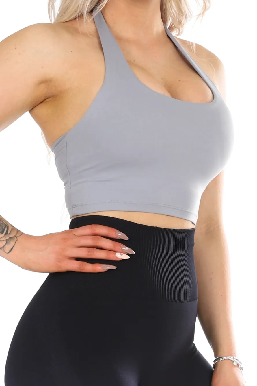 Anna Halter Bra Grey