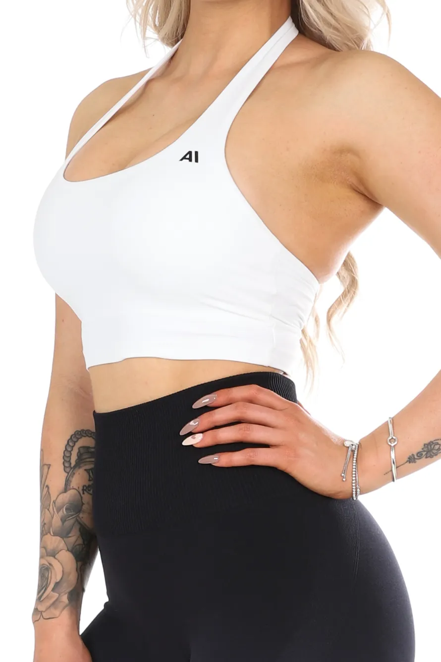 Anna Halter Bra White