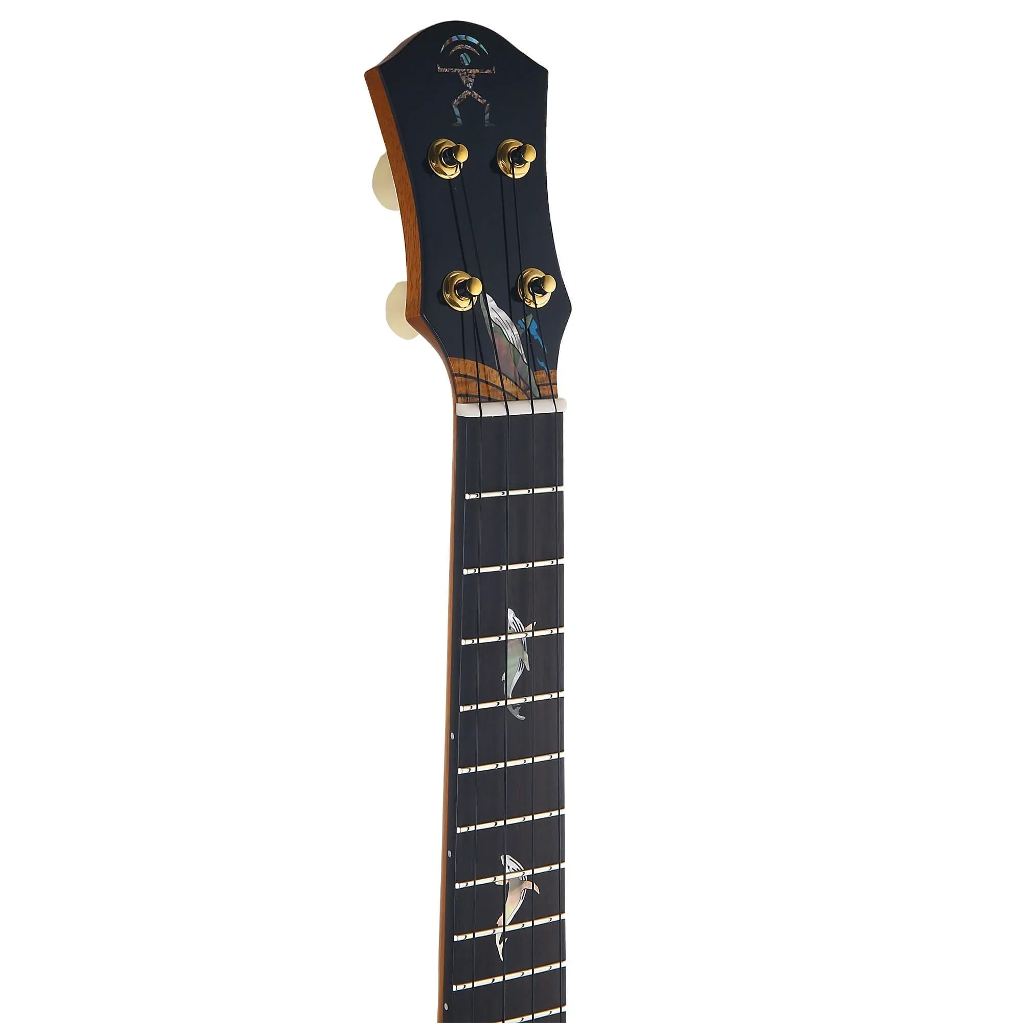 aNueNue Kyas Whale Private Reserve Hawaiian Koa Tenor Electric Ukulele