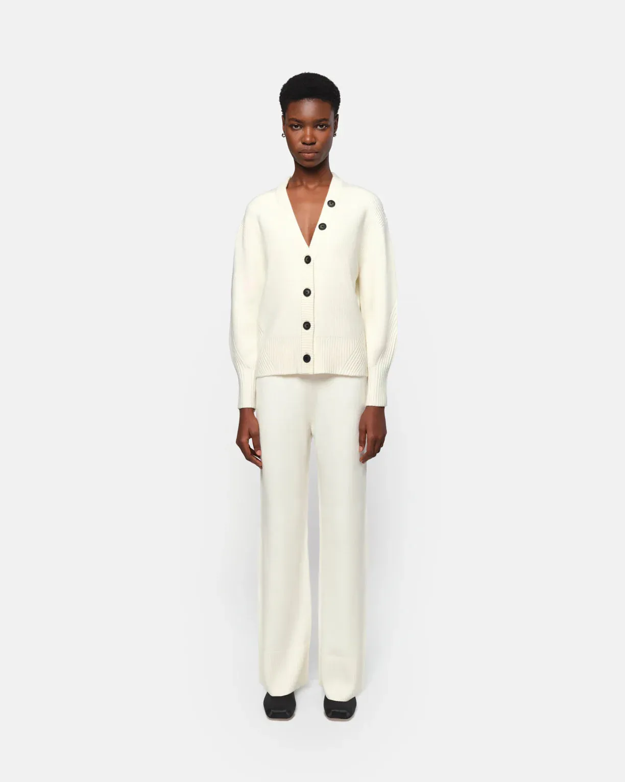 Apparis Anderson Ribbed Cardigan Cream