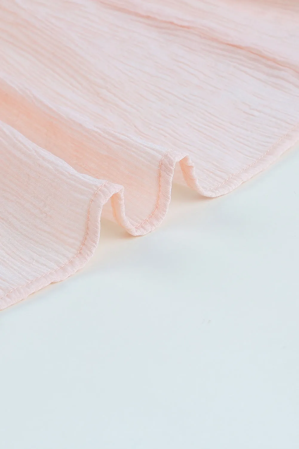 Apricot Smocked Ruched Sleeveless High Waist Midi Dress