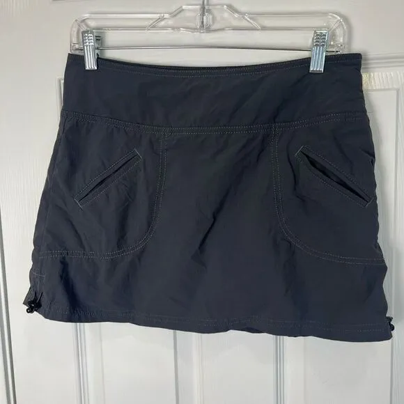 Athleta Cinch Ripstop Skort Asphalt Gray