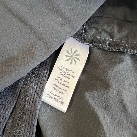 Athleta Cinch Ripstop Skort Asphalt Gray