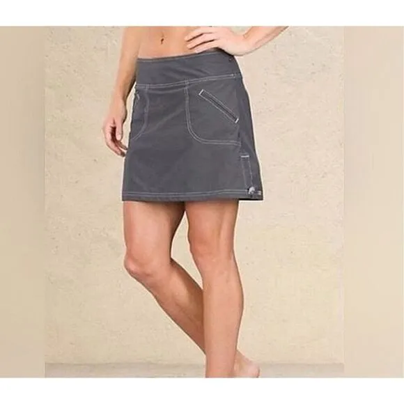 Athleta Cinch Ripstop Skort Asphalt Gray