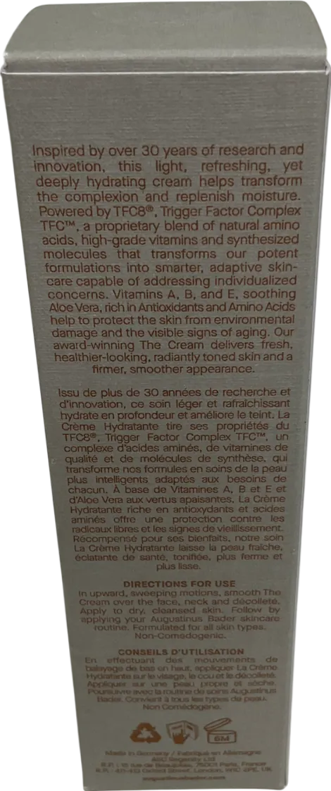 Augustines Bader The Cream With Tfc8 30 ml