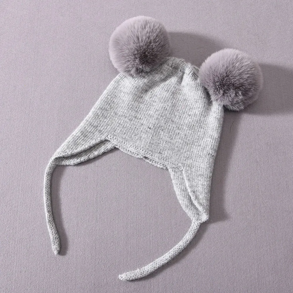 Baby Crochet Beanie Hat - Autumn & Winter Kids Hat