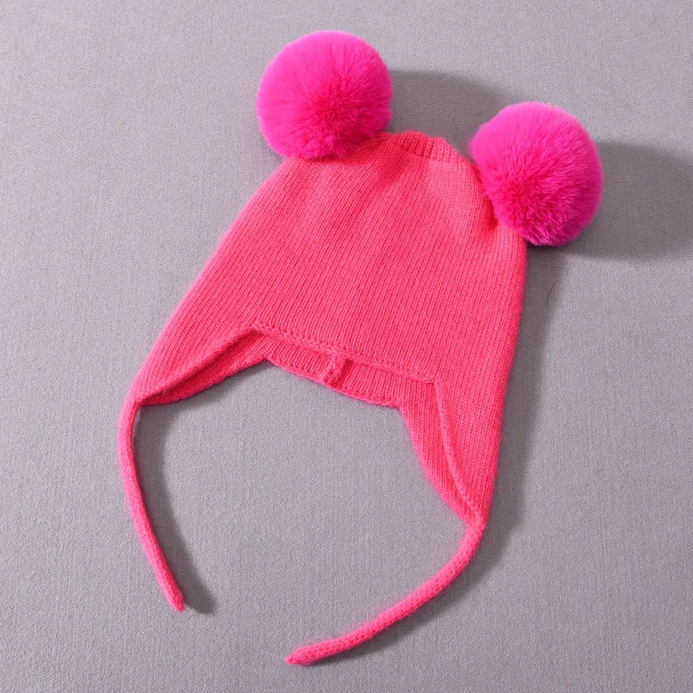 Baby Crochet Beanie Hat - Autumn & Winter Kids Hat
