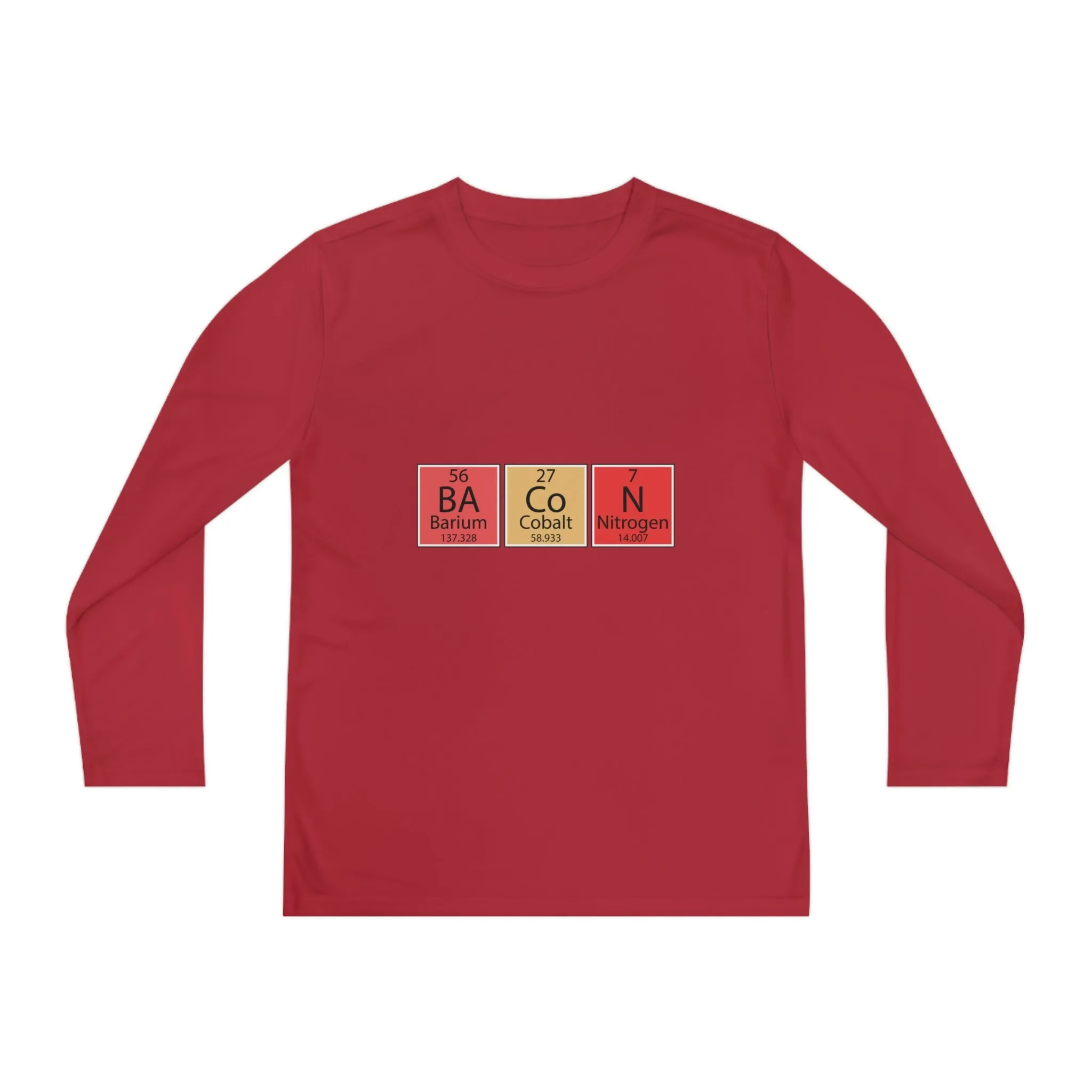 Bacon-Youth Long Sleeve Competitor Tee