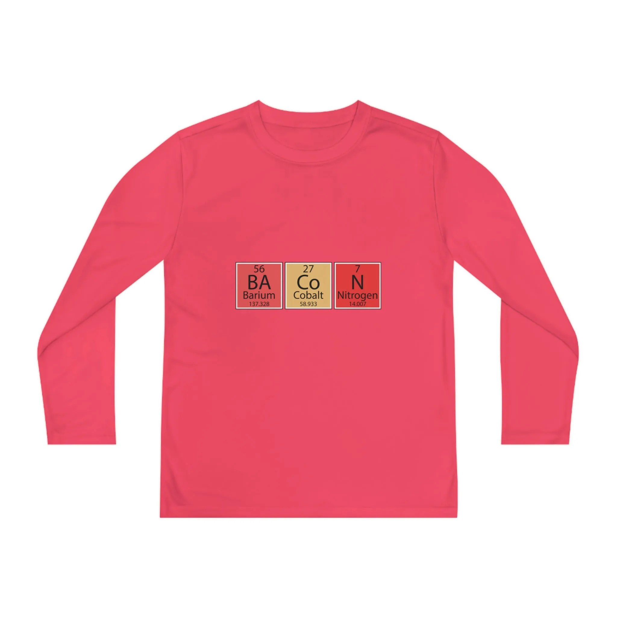 Bacon-Youth Long Sleeve Competitor Tee
