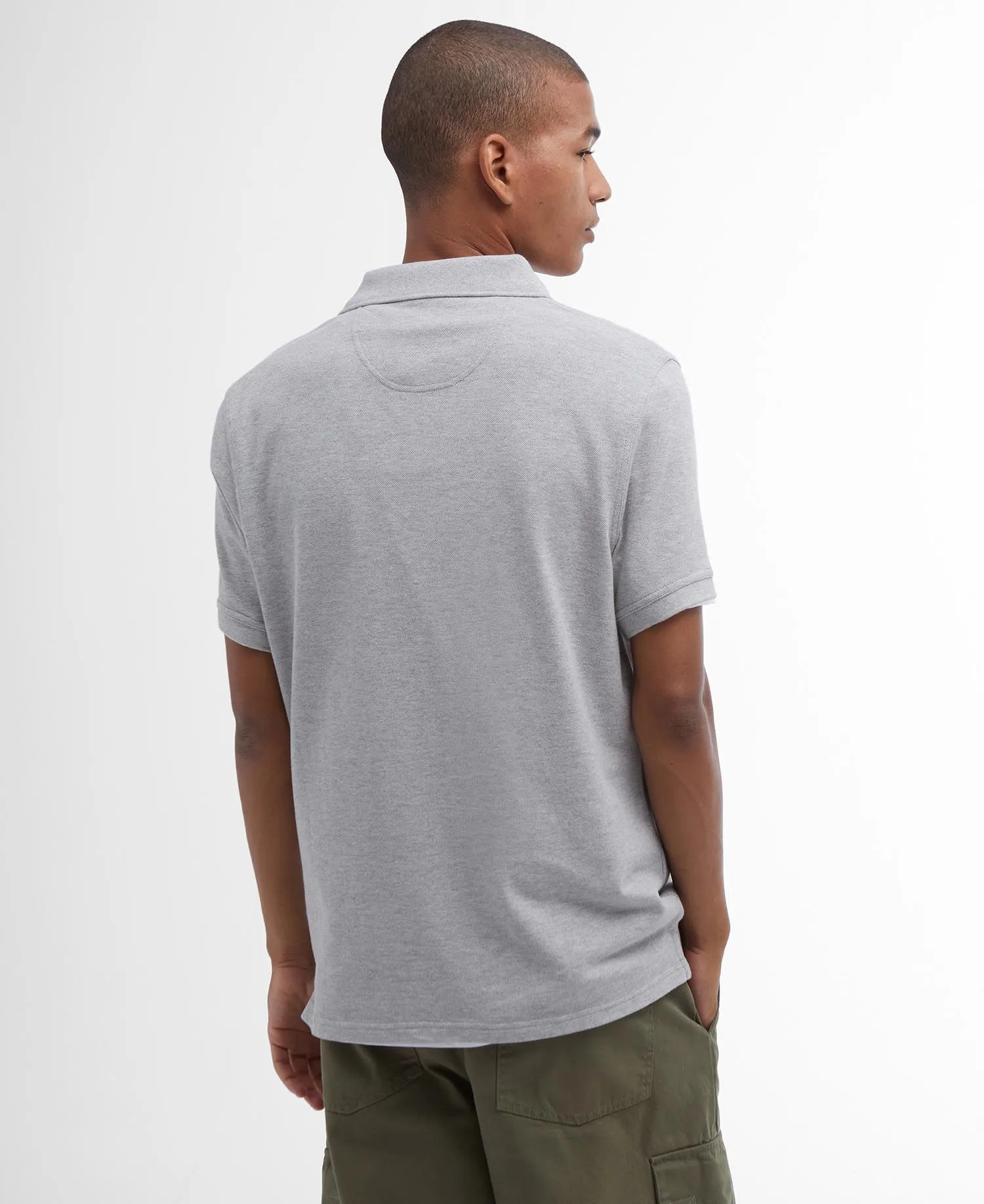 Barbour Lightweight Sports Polo Shirt in Polo Grey