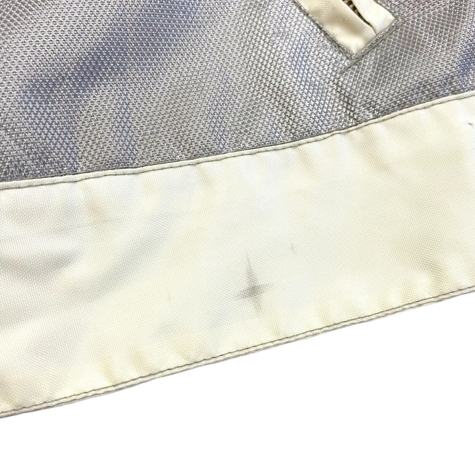Belstaff Womens Reflective Jacket | Vintage High End Designer Biker Beige VTG