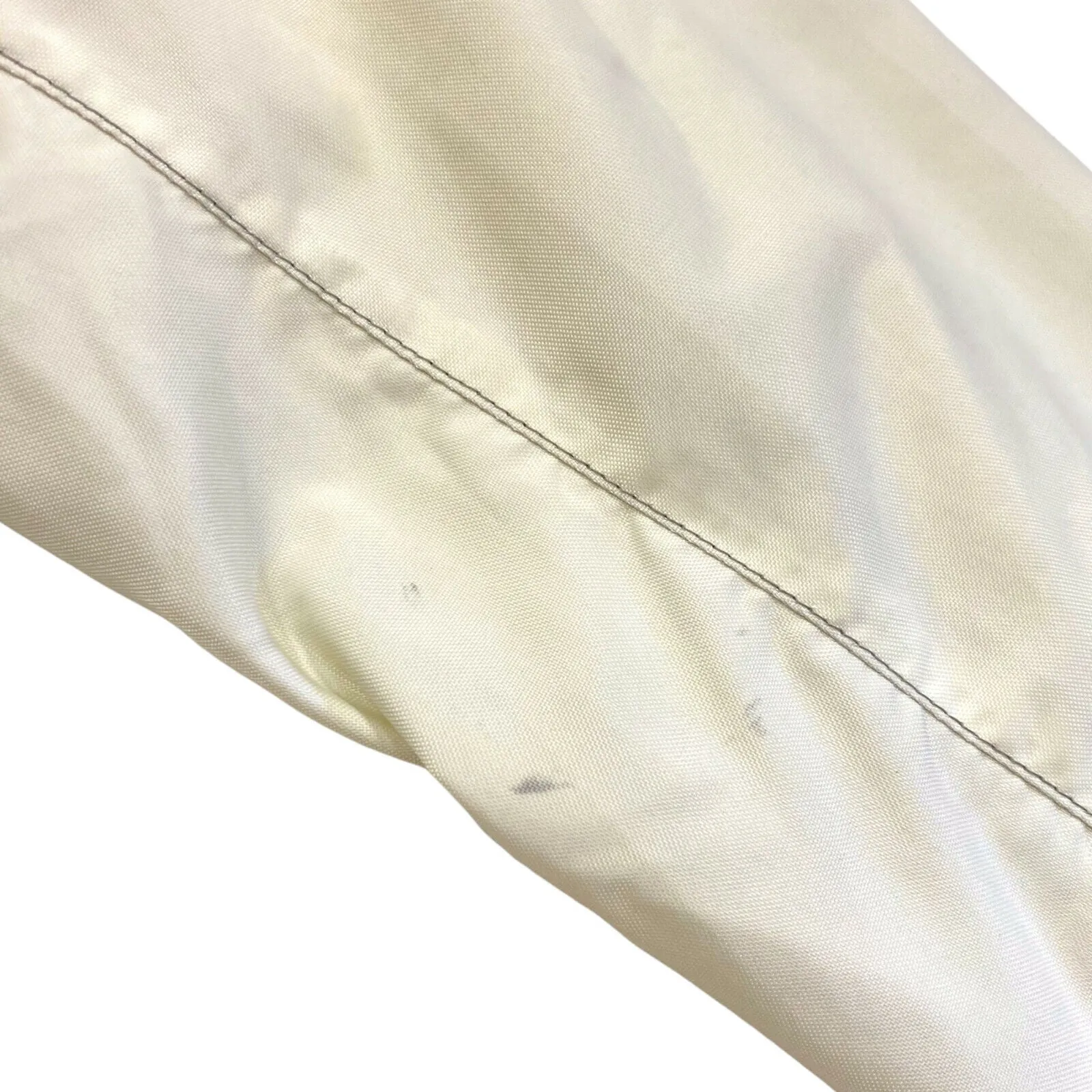 Belstaff Womens Reflective Jacket | Vintage High End Designer Biker Beige VTG