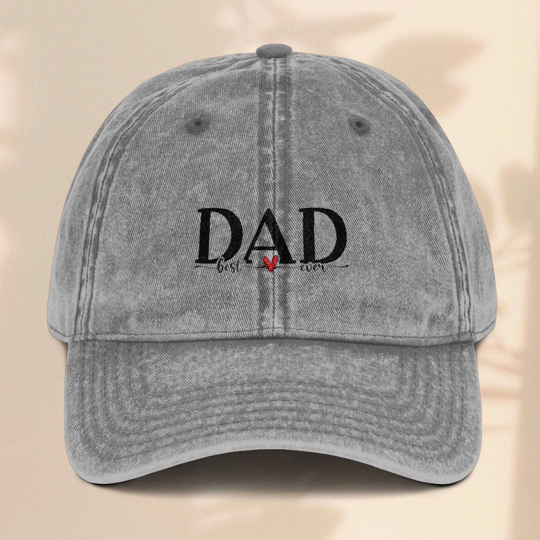 Best Dad Ever Vintage Cap (Embroidery)