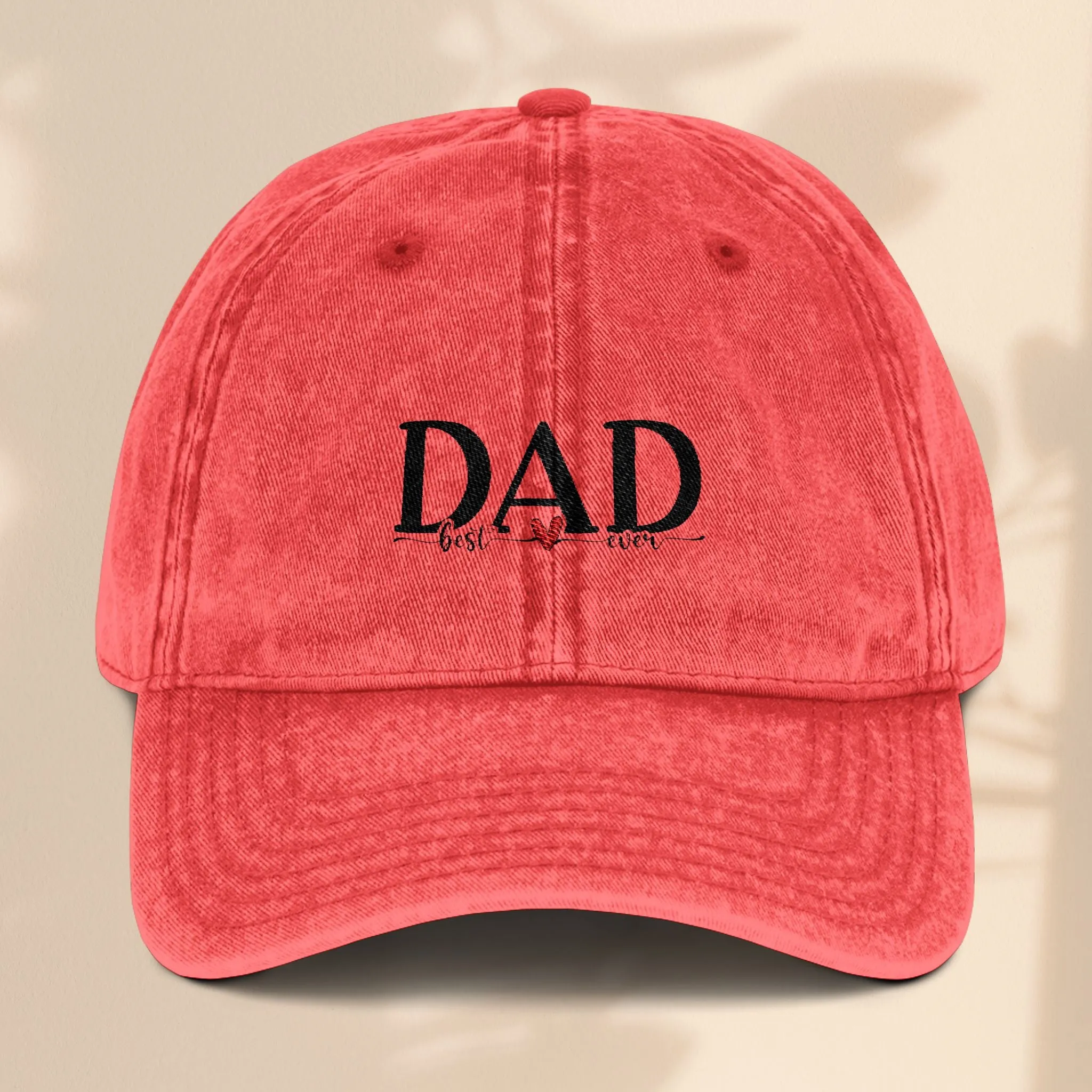 Best Dad Ever Vintage Cap (Embroidery)