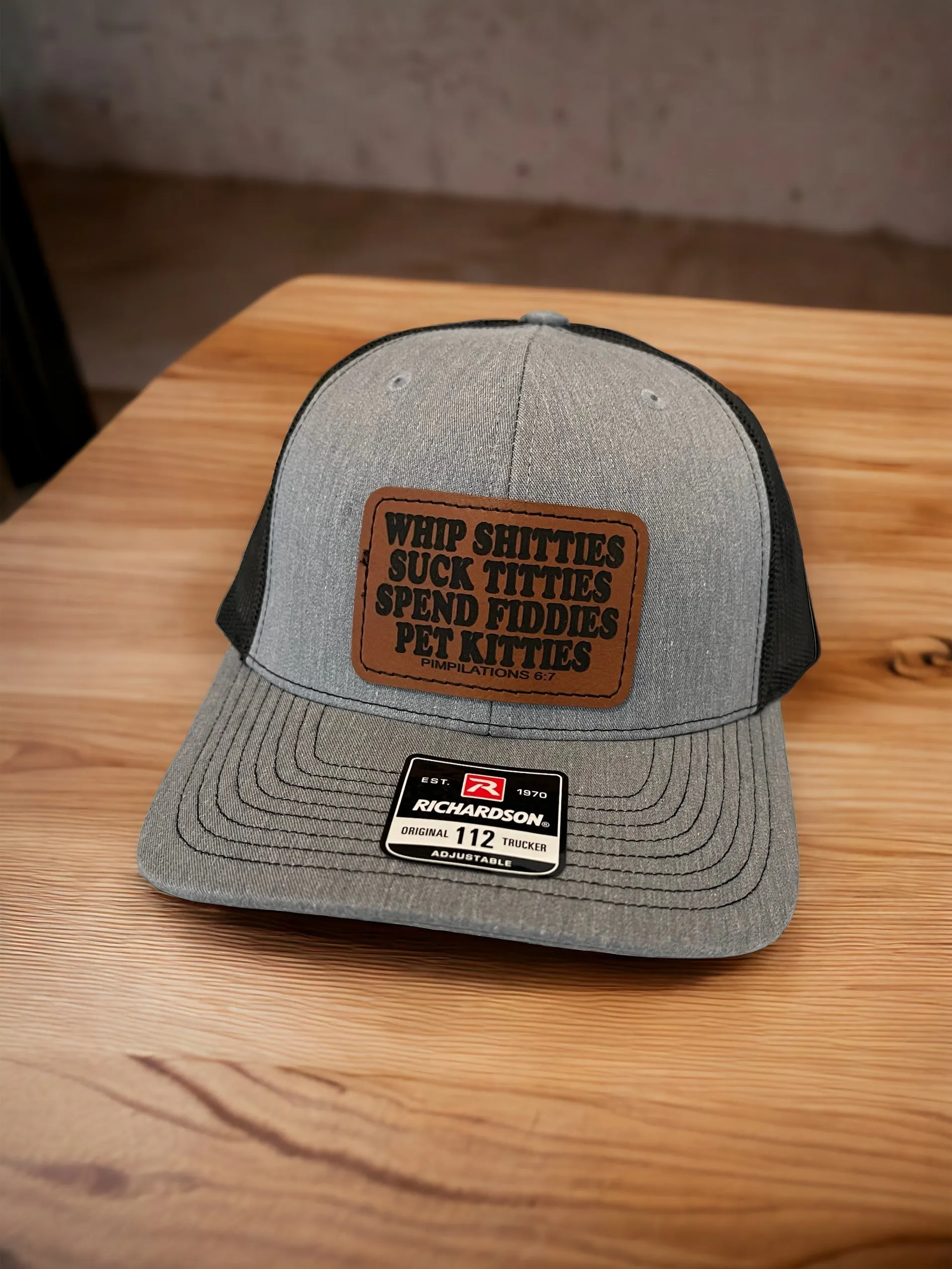 Best-Selling Richardson 112 Snapback – Custom Engraved Leatherette Hat Patch
