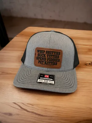 Best-Selling Richardson 112 Snapback – Custom Engraved Leatherette Hat Patch