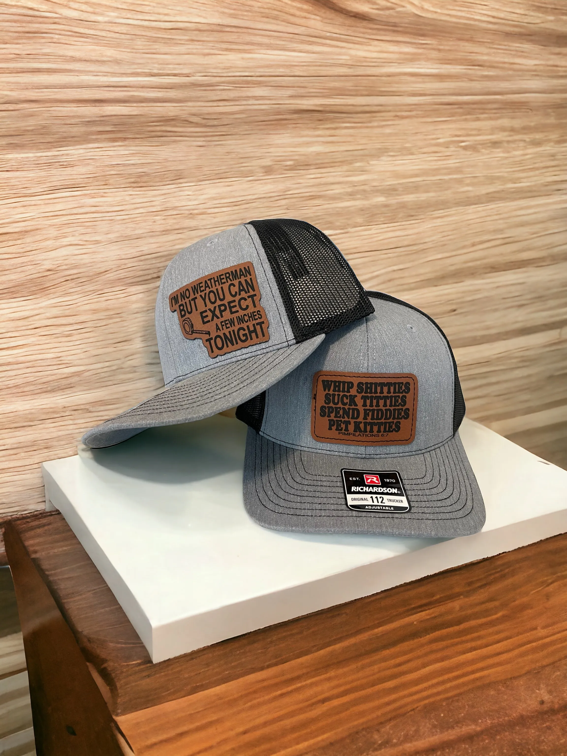Best-Selling Richardson 112 Snapback – Custom Engraved Leatherette Hat Patch