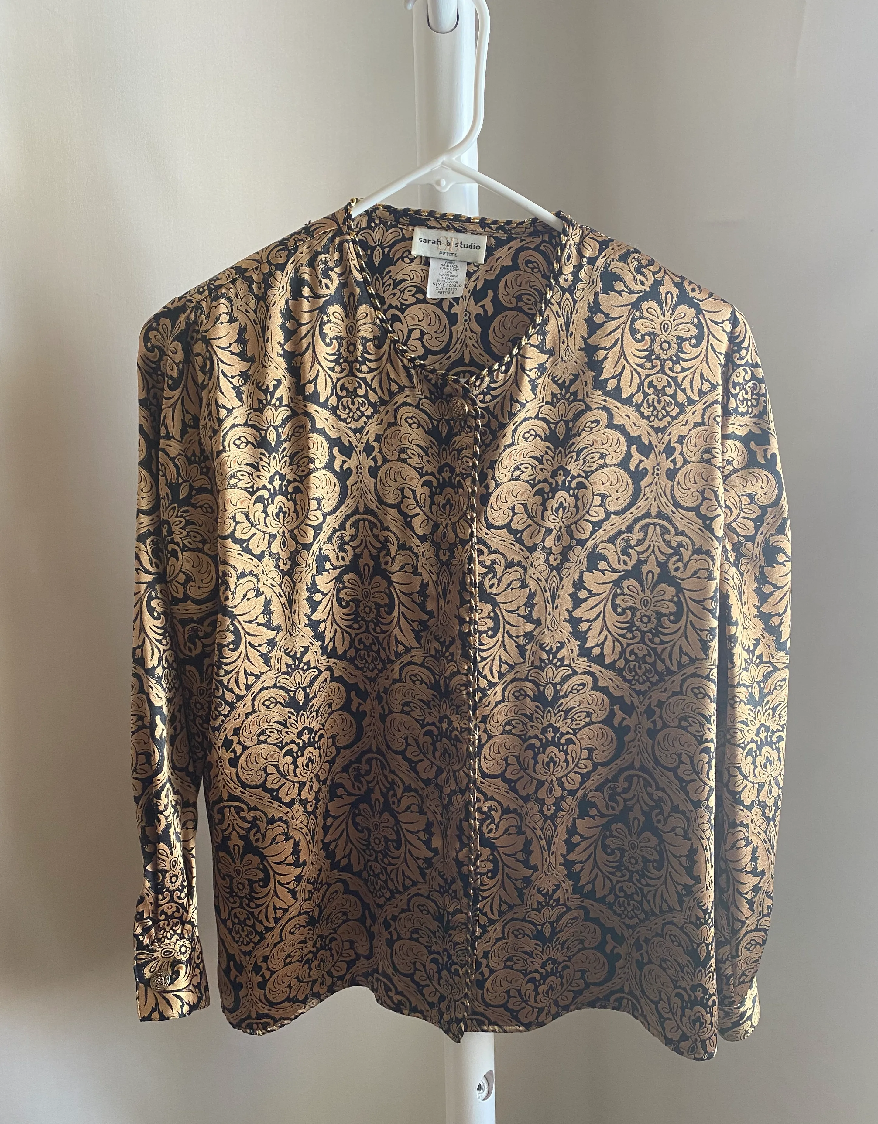 Black and Gold Top