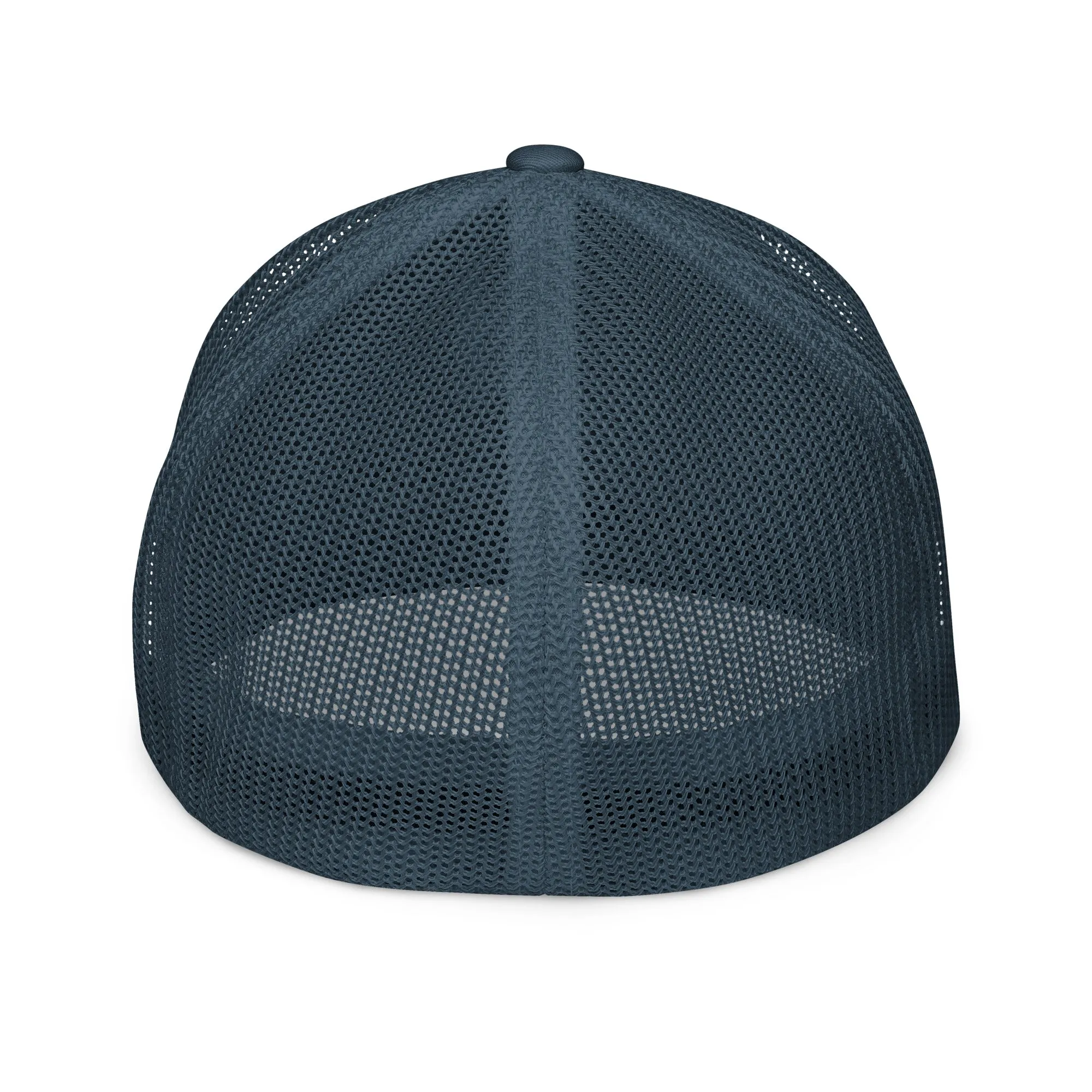 Blue & Grey Camo Closed-back trucker cap