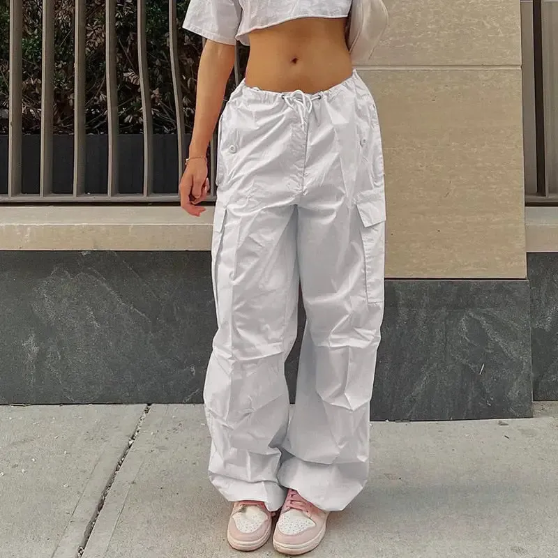 Blue Y2K Unisex and Trendy Sports Pants