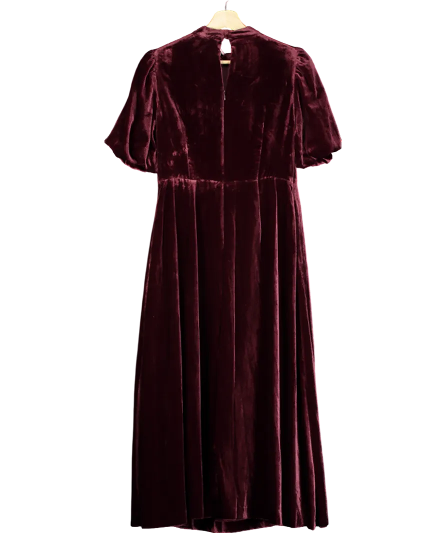 Boden Red Cupro Halterneck Dress UK 8